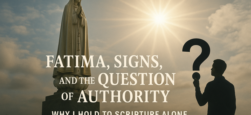 Fatima, Signs, and the Question of Authority: Why I Hold to Scripture Alone